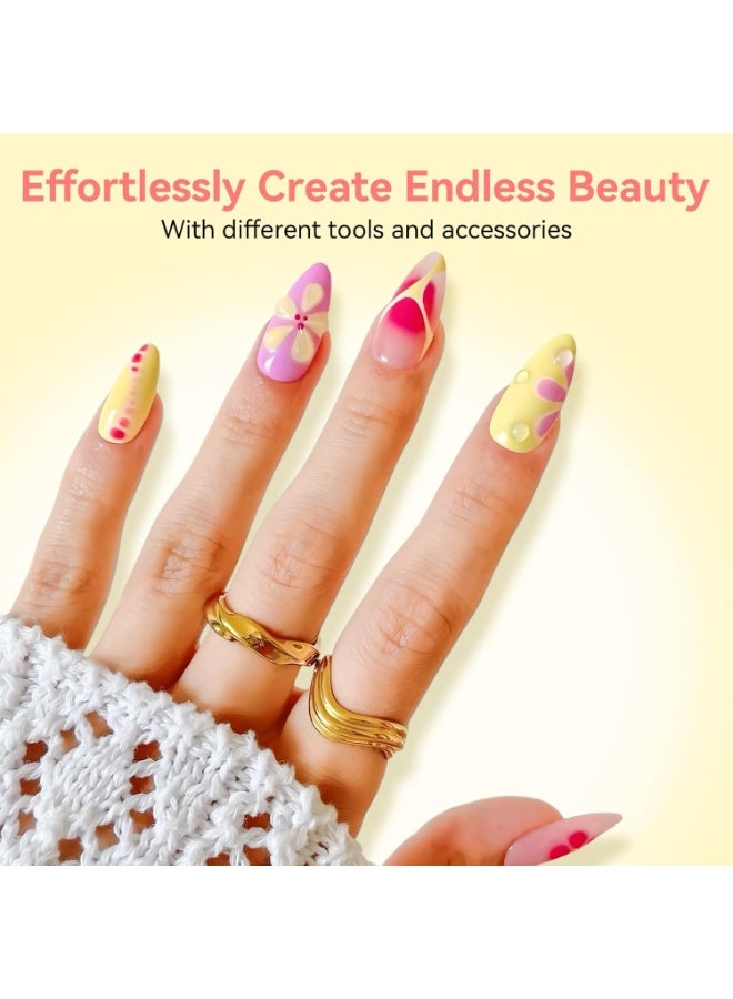 ماكارت طلاء أظافر جل شفاف مزهر 15 مل قابل للغسل بالأشعة فوق البنفسجية LED طلاء أظافر جل مزهر لتزيين الأظافر طلاء أظافر تأثير مزهر للاستخدام في الصالون - Image 4