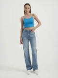 HICCUP Spaghetti Strap Basic Cropped Cami Top