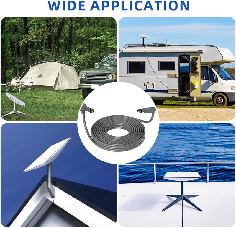 Luckam Starlink Replacement Cable, Waterproof Extension Cable for Starlink Actuated Gen 2, 33FT for Starlink Rectangular Satellite V2, Starlink Ethernet Cable - Image 4