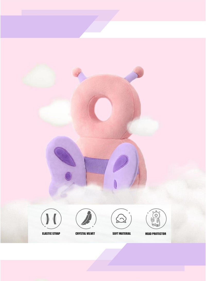 Baby Head Protector, Toddlers Head Safety Pad Cushion, Adjustable Toddlers Head Safety Pad Cushion Backpack, Baby Back Protection for Crawling & Walking, for Age 4-24Months - Image 4
