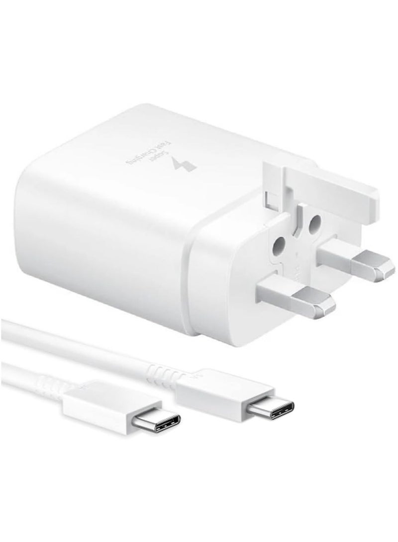 45W USB-C Fast Charger | Power Delivery & Quick Charge 3.0 | Type-C Wall Adapter for Smartphones, Tablets & Laptops | UK 3-Pin Plug | Travel-Friendly  - Image 1