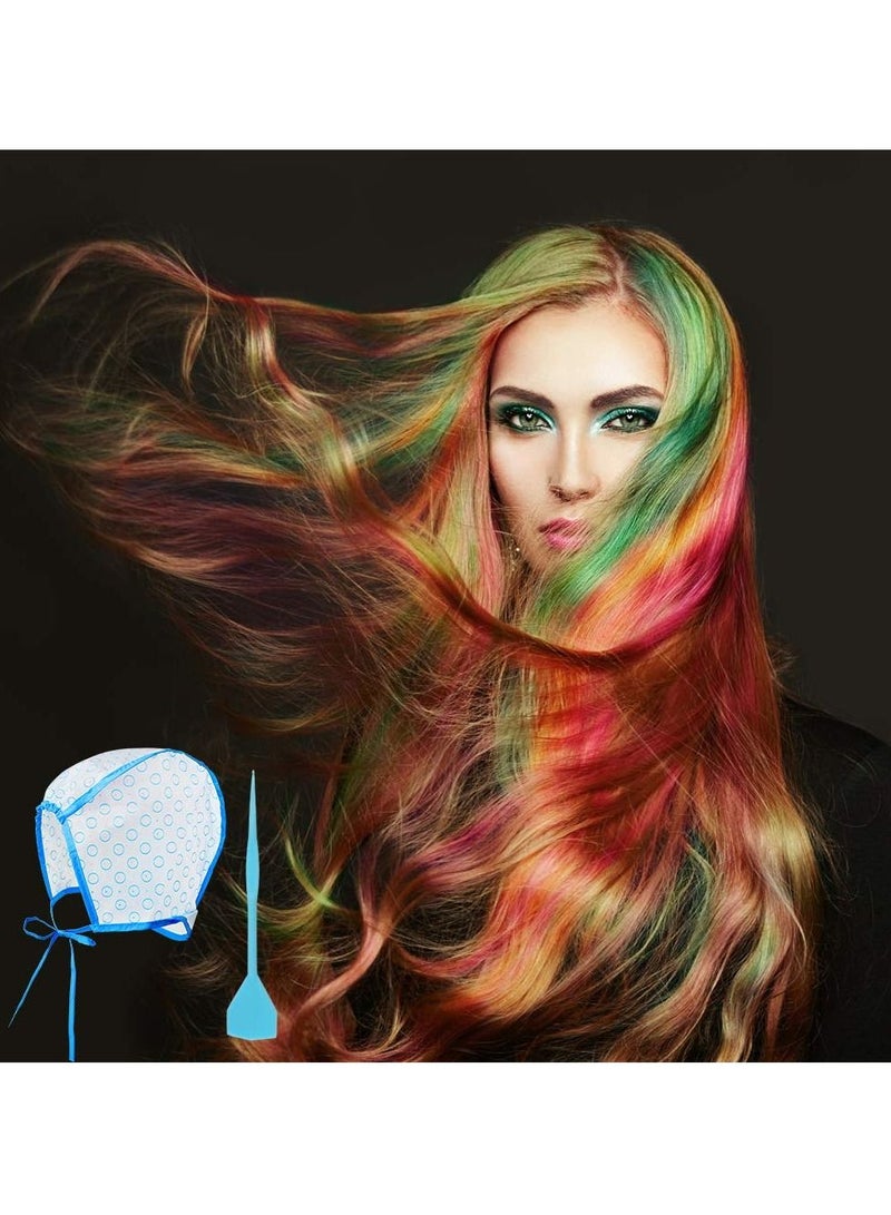 SYOSI Disposable Hair Coloring Cap, Professional Hair Coloring Cap with Plastic Hook Needles for Hair Coloring Salon Disposable Hairdressing Dyeing Staining Tools for Women Men (15Pcs) - Image 5