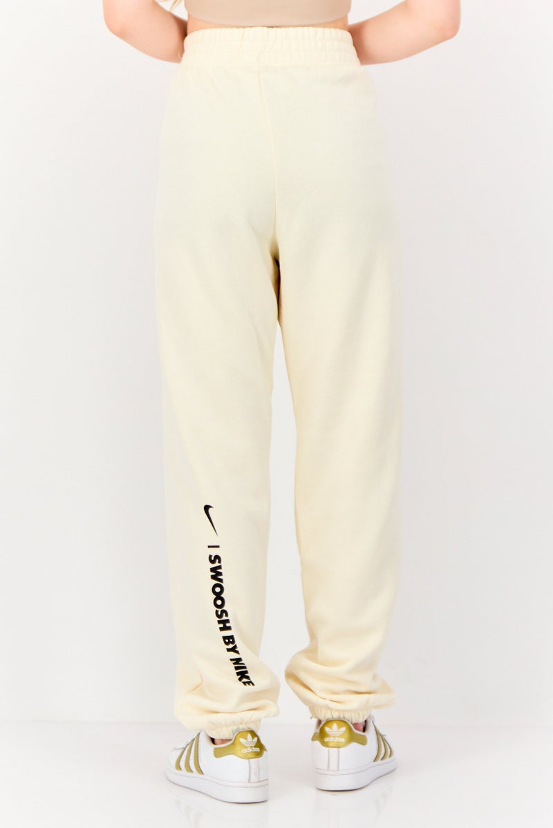 Nike Women Loose Fit Outdoor Sweatpants, Cream  - Image 3