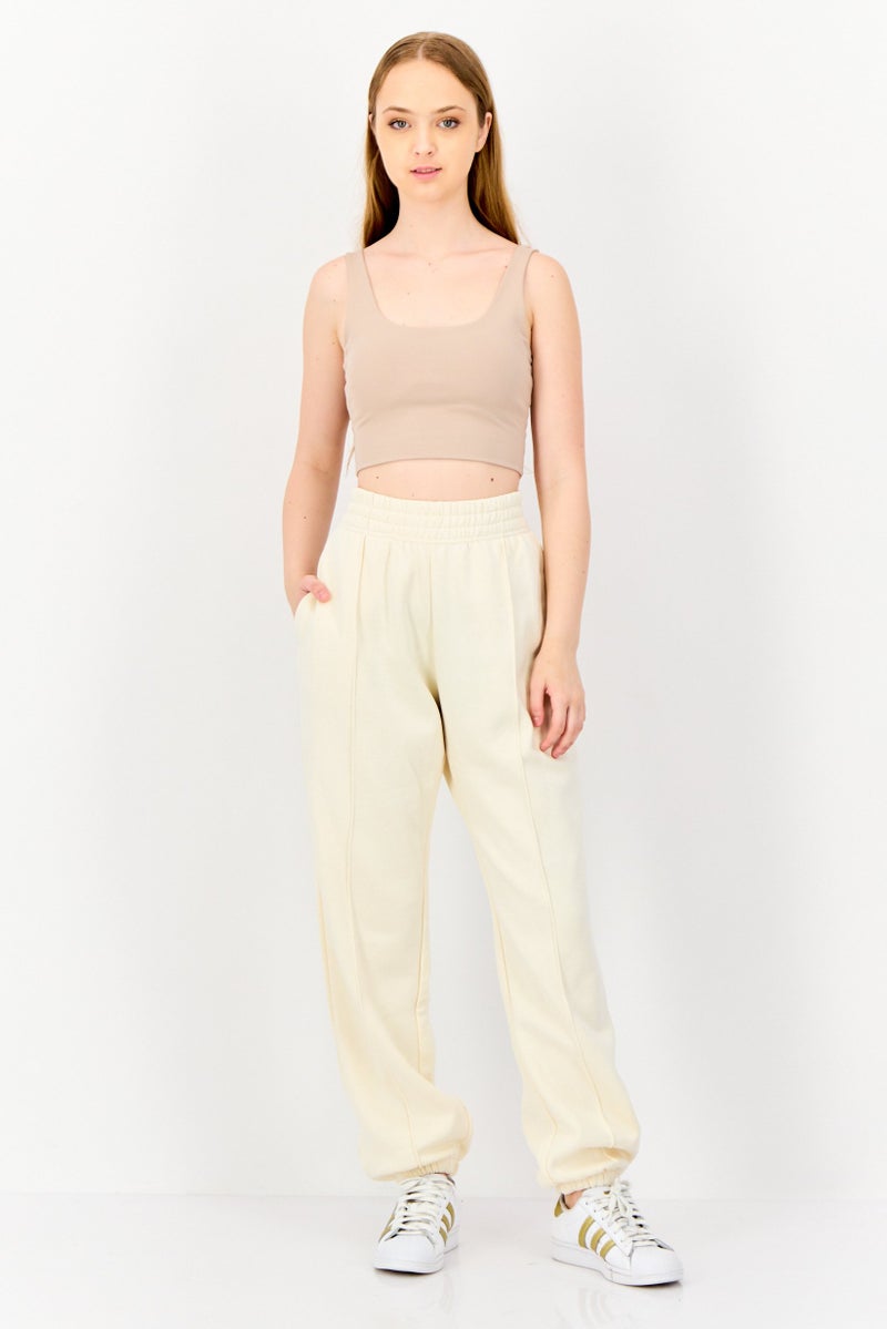 Nike Women Loose Fit Outdoor Sweatpants, Cream  - Image 2