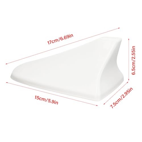 EVGATSAUTO Car Shark Fin Antenna Cover, Car Shark Fin Antenna Cover 96219 D5000EBQK Roof Aerial Base Replacement for Kia Optima 2014 2015 2016 2017 2018 2019 2020(White) - Image 3