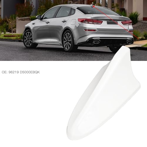 EVGATSAUTO Car Shark Fin Antenna Cover, Car Shark Fin Antenna Cover 96219 D5000EBQK Roof Aerial Base Replacement for Kia Optima 2014 2015 2016 2017 2018 2019 2020(White) - Image 2
