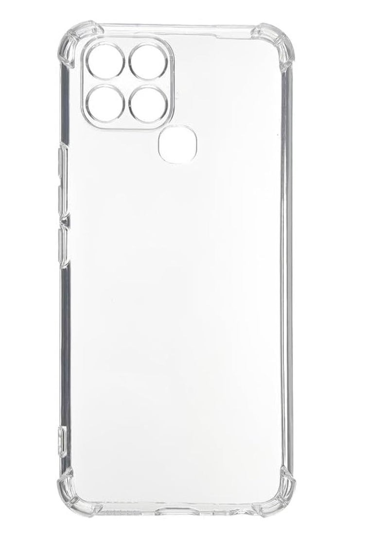 Generic - for Infinix Smart 6 / Infinix Smart 6 Shockproof Corners TPU Transparent Cover - Clear - Image 1