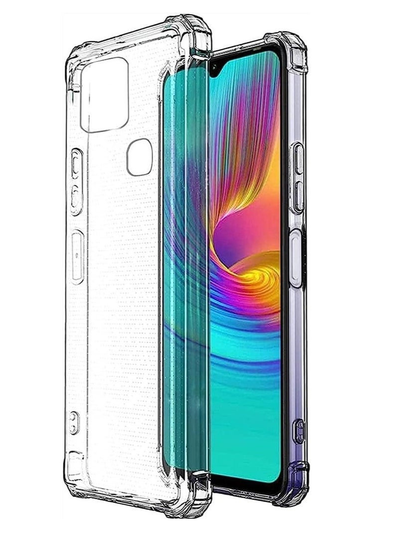 Generic - for Infinix Smart 6 / Infinix Smart 6 Shockproof Corners TPU Transparent Cover - Clear - Image 1