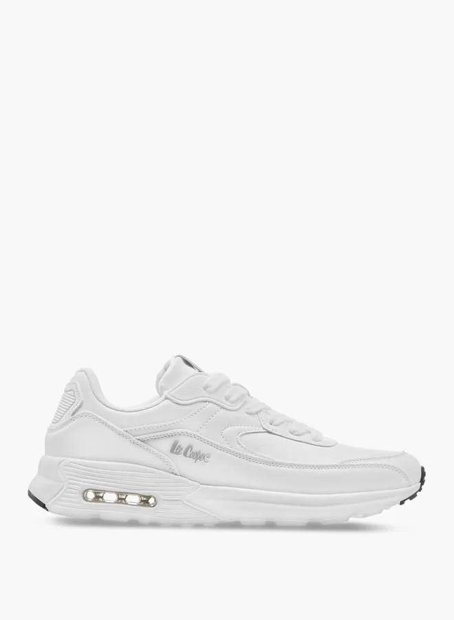 Lee Cooper Men's Logo Detail Sneakers with Lace-Up Closure