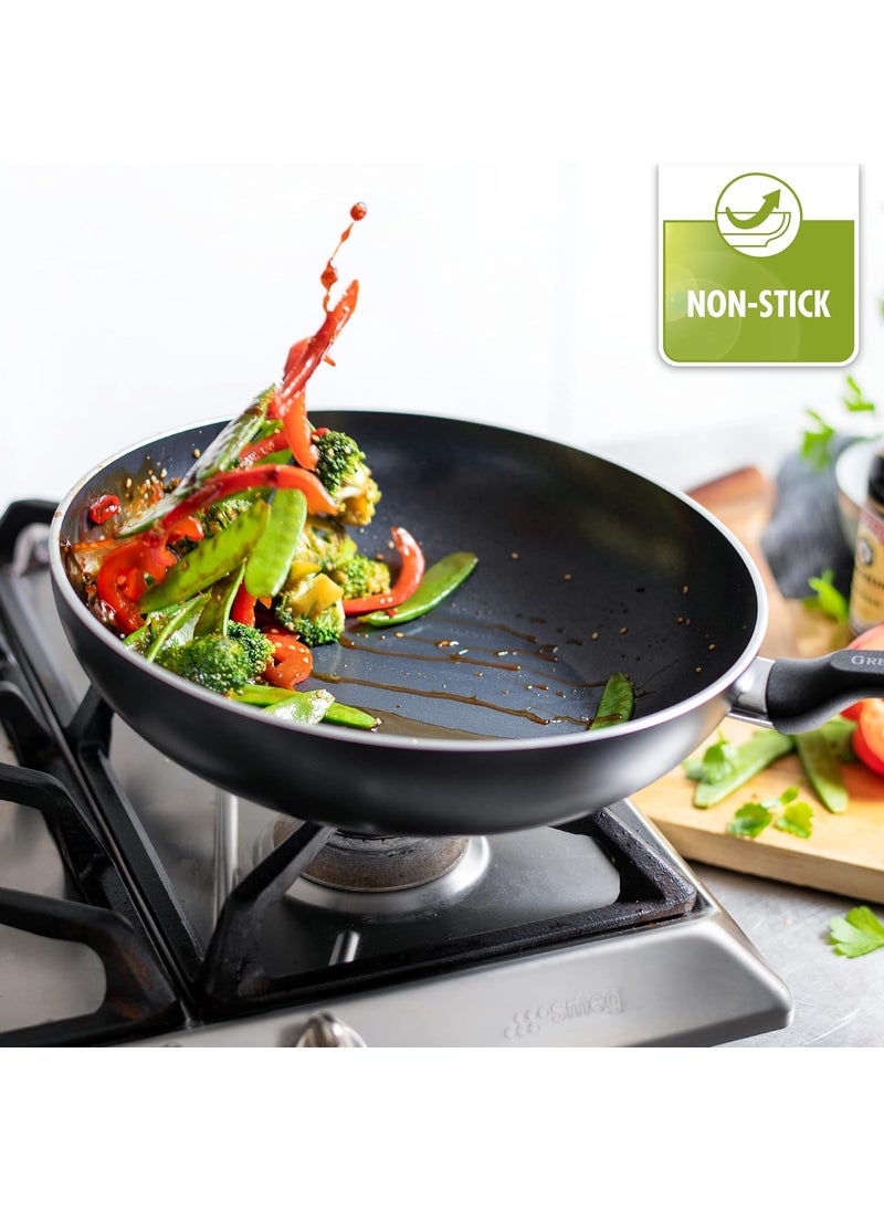 Greenpan - GreenPan Memphis Nonstick Frying Pan Healthy Ceramic, Black (28 CM) - Image 1