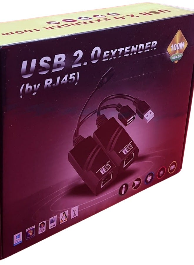 100M USB Extender | Extend USB Signals Up to 100 Meters | Plug-and-Play | High-Speed Data Transfer (480 Mbps) - Image 1