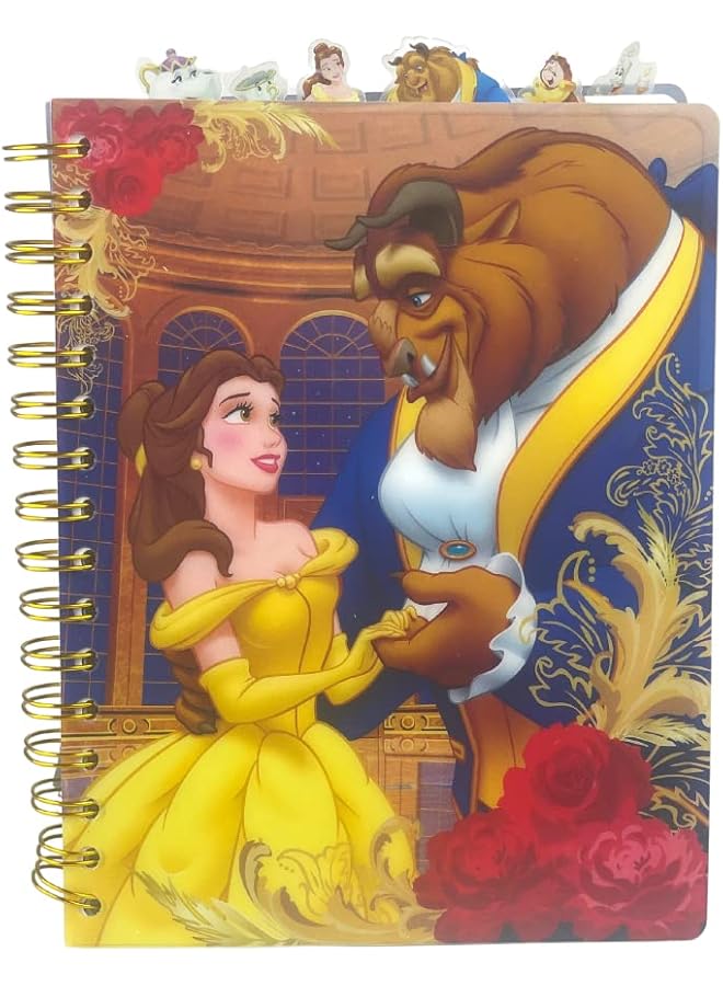 إيروريكس دفتر يوميات الجميلة والوحش، مجلد حلزوني، 144 صفحة مسطرة، 8 × 7 بوصات - Image 1