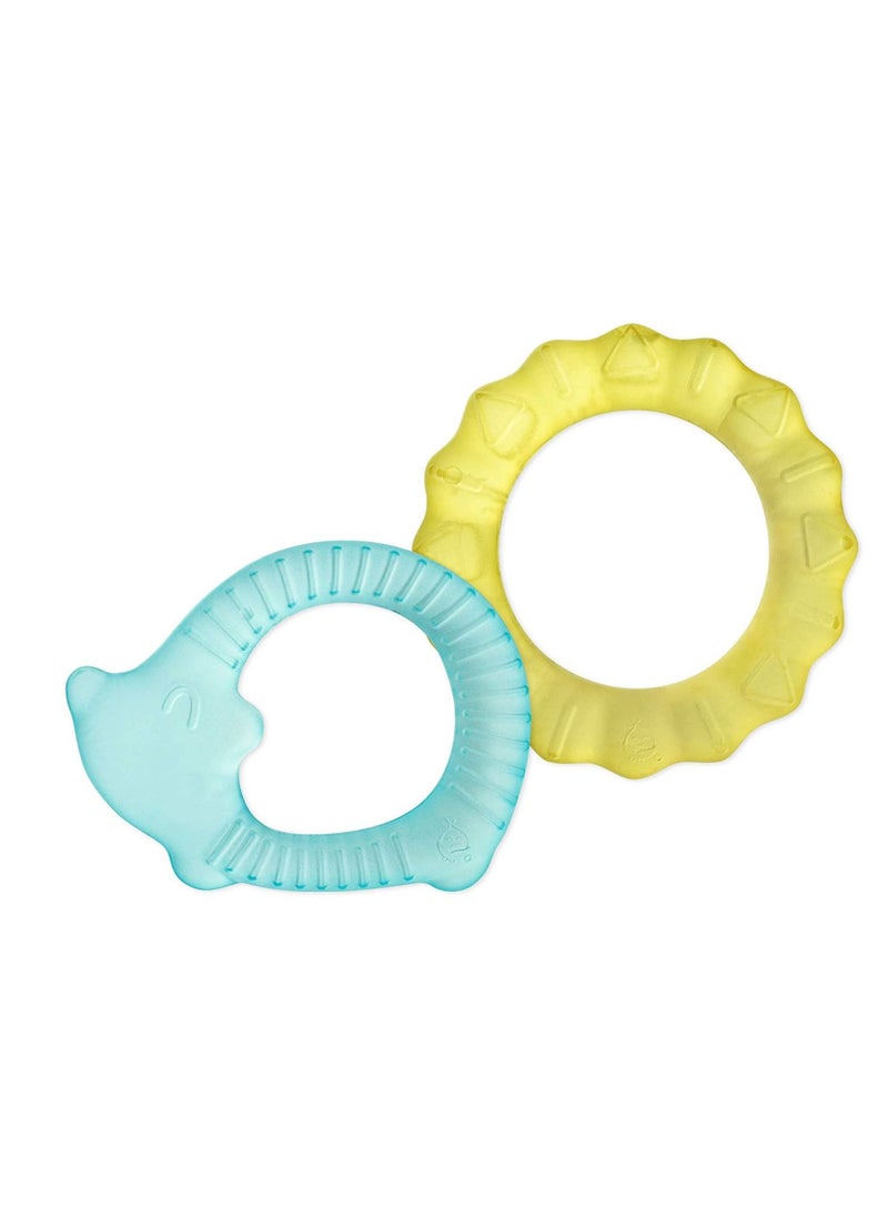 green sprouts Green Sprouts, Cool Nature Teethers, 3+ Months, Yellow sun, 2 Pack  - Image 1
