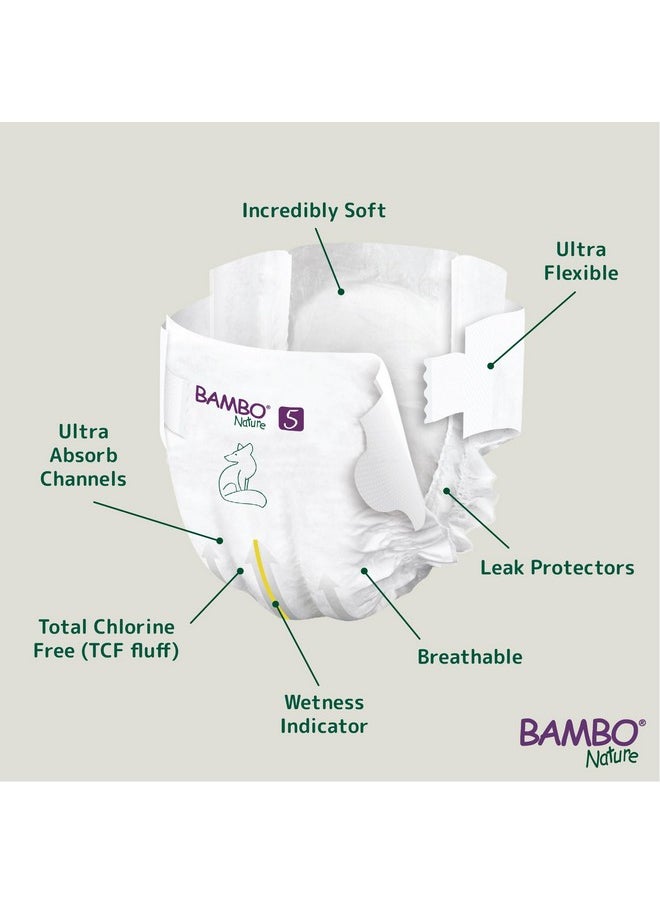 BAMBO NATURE Premium Baby Diapers - Xl Size, 22 Count, For Toddler Baby - Super Absorbent, Eco-Friendly And With A Wetness Indicator  - Image 3