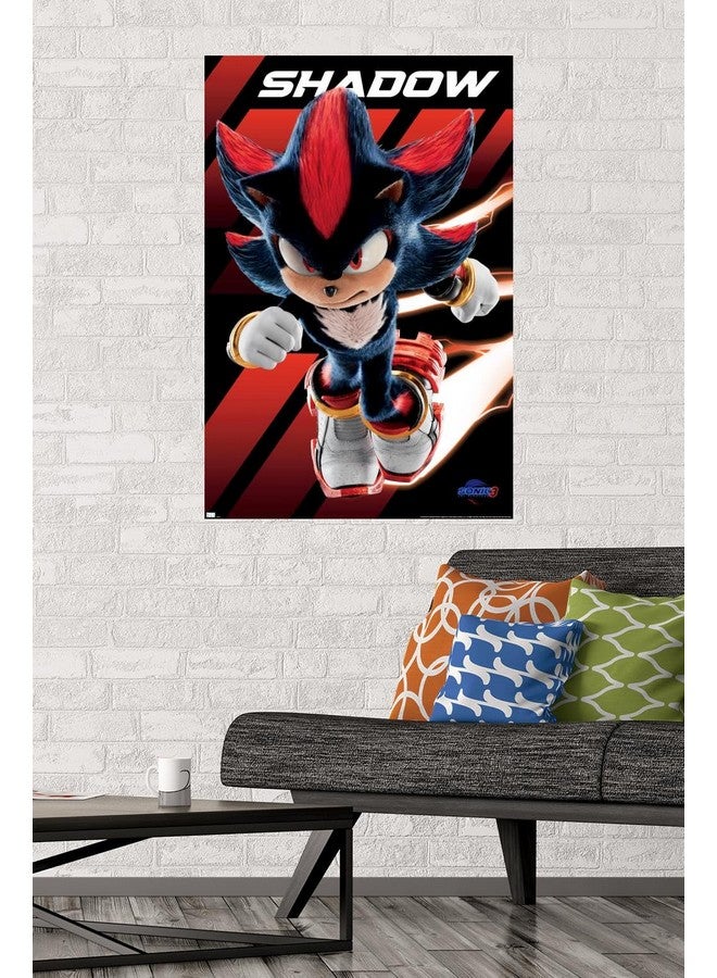 Trends International Sonic The Hedgehog 3 - Shadow Wall Poster, 22.37" x 34.00", Unframed Version - Image 2