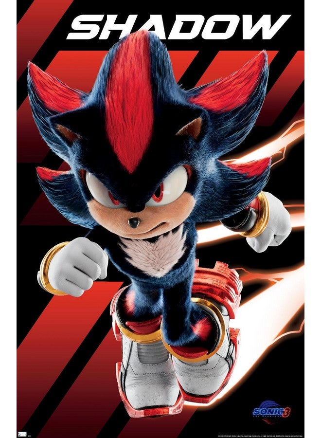 Trends International Sonic The Hedgehog 3 - Shadow Wall Poster, 22.37" x 34.00", Unframed Version - Image 1