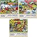 Bits and Pieces 500 Piece Jigsaw Puzzle Set  Value 3Pack Farm Flowers  Animals by Nancy Wernersbach  Colorful Adult Puzzles 18 x 24 Unique Random Cut Pieces - Image 4