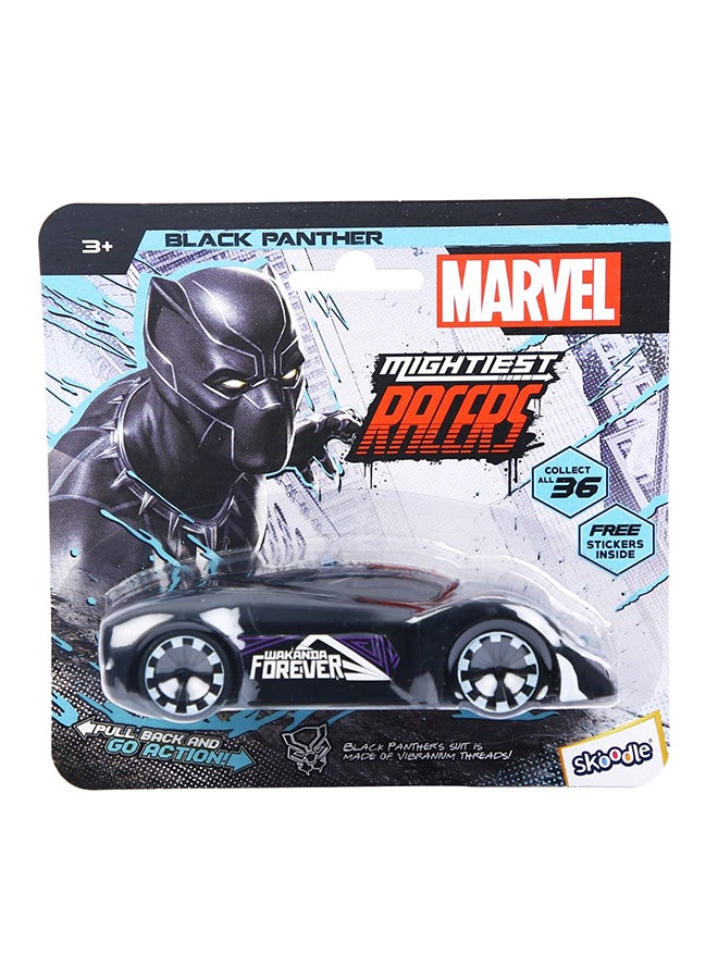 MARVEL Skoodle Pull Back Mightiest Racer Black Panther - Image 1