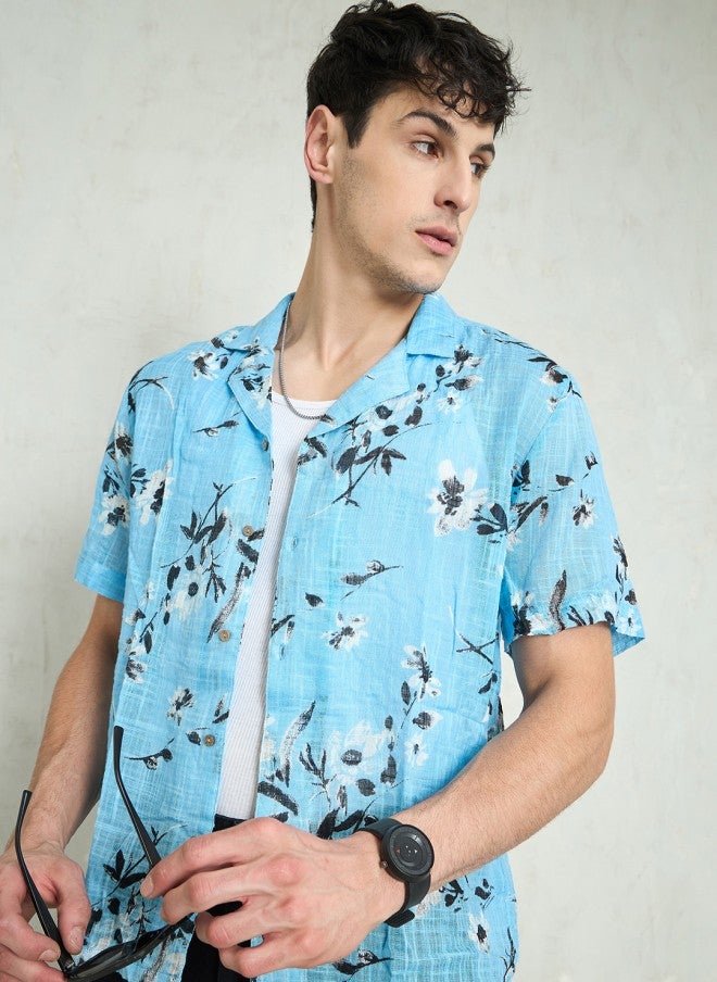 Mascln Sassafras Floral Printed Casual Shirt for Men - Image 1