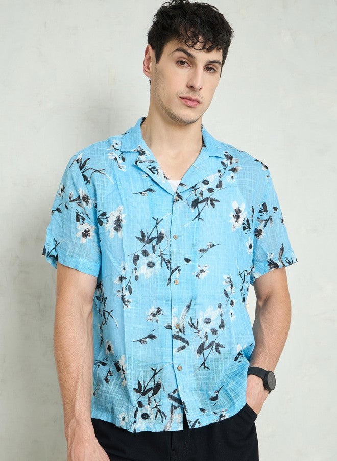Mascln Sassafras Floral Printed Casual Shirt for Men - Image 2
