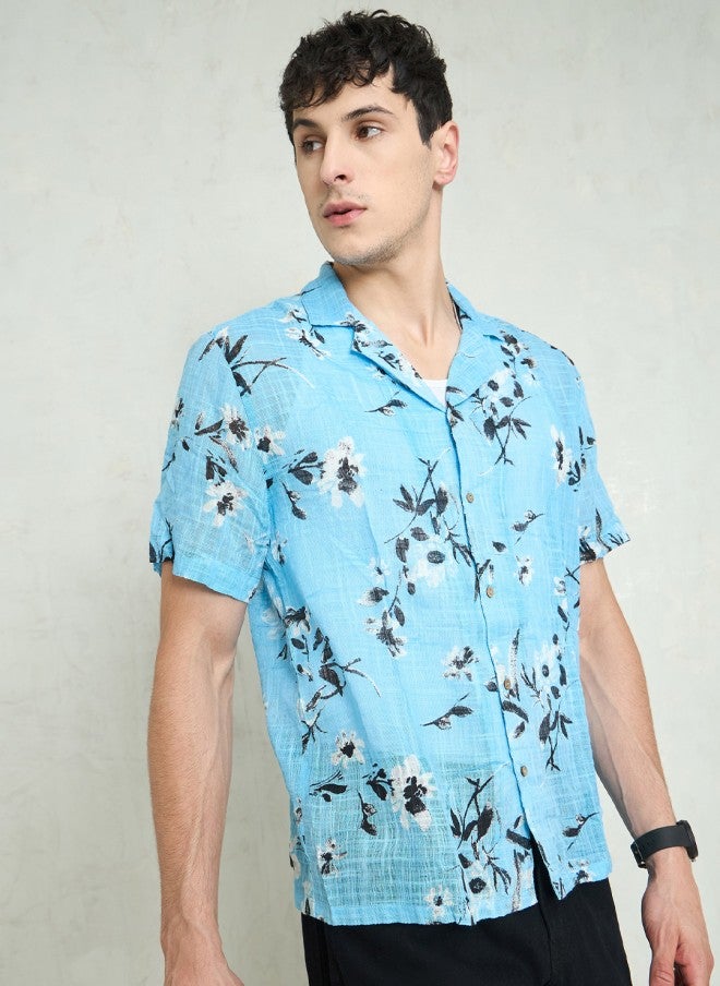 Mascln Sassafras Floral Printed Casual Shirt for Men - Image 4