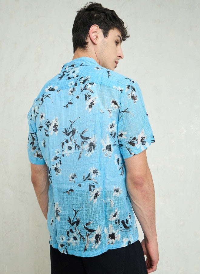 Mascln Sassafras Floral Printed Casual Shirt for Men - Image 5