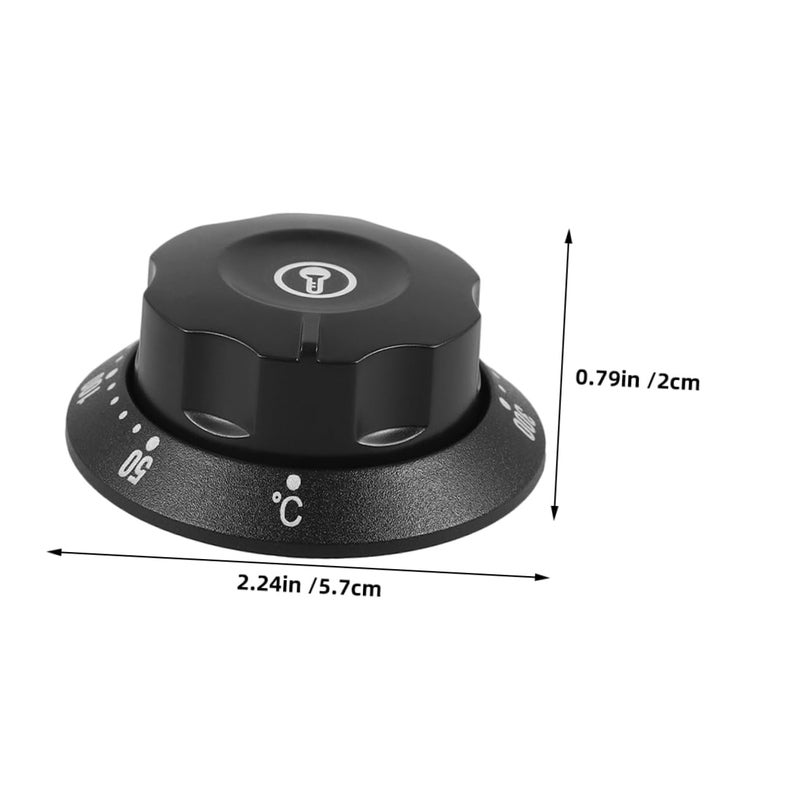 3Pcs Black Oven Control Knob Covers Replacement Protector Easy to Clean for Thermostat Water Heater Fryer - Image 3