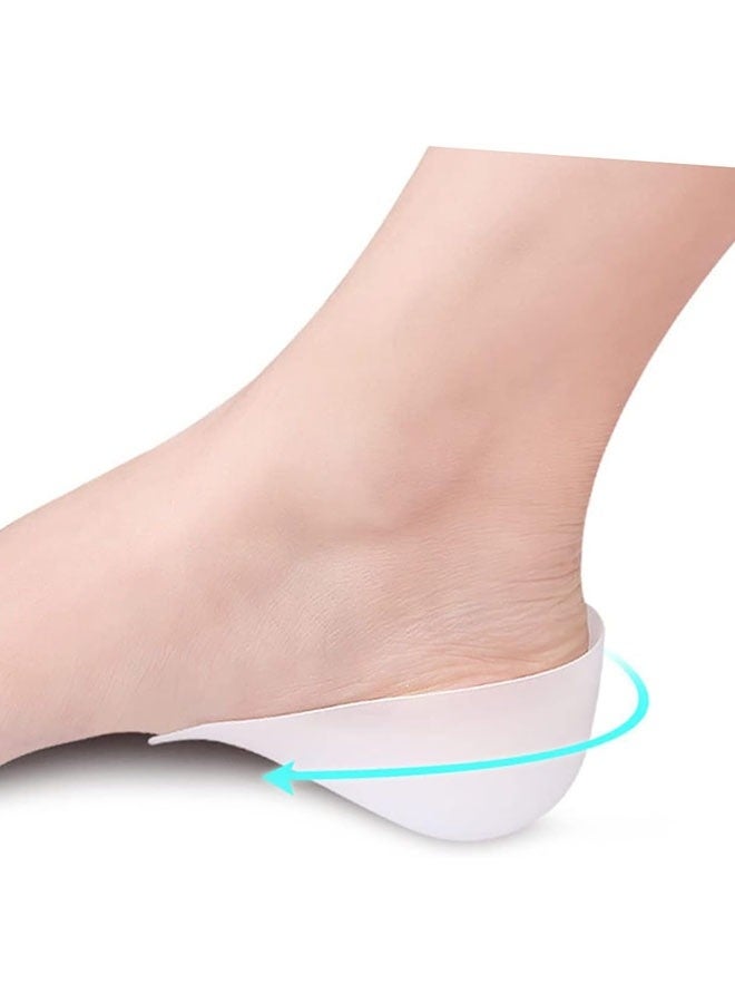 3-Pairs Unisex Invisible Height Increase Insoles, Silicone Heel Protector Shoe Lift Heel Pads Height Increase Insole In Socks (2cm&2.5cm&3cm) - Image 3