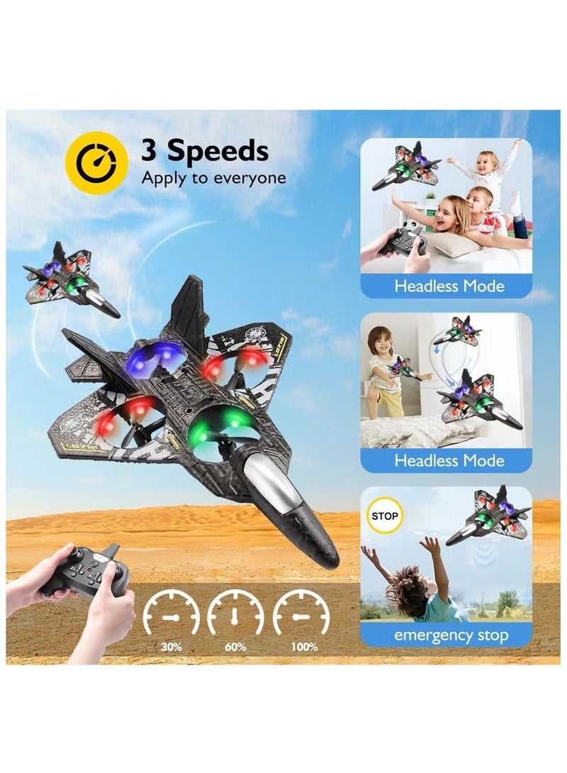 RC Plane 2.4GHz Remote Control Drone Quadcopter – Fighter Aircraft with Auto Hovering, 3D Flip | RTF RC Airplane for Beginners, Kids, & Adults  - Image 3
