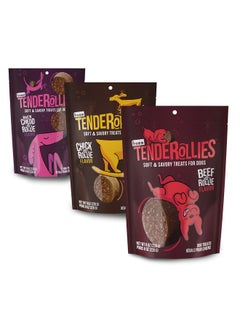 Fromm Fromm Tenderollies Dog Treat Variety Pack - Premium Soft & Savory Dog Treat Sample Pack (Bacon, Beef, Chicken) - Pack of (3) 8 oz Bags  - Image 1