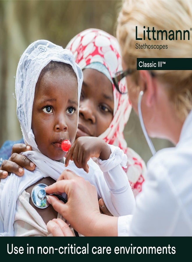ليتمان سماعة مراقبة 3M Littmann Classic III، أنبوب بلون البرقوق، 27 بوصة، 5831 - Image 5
