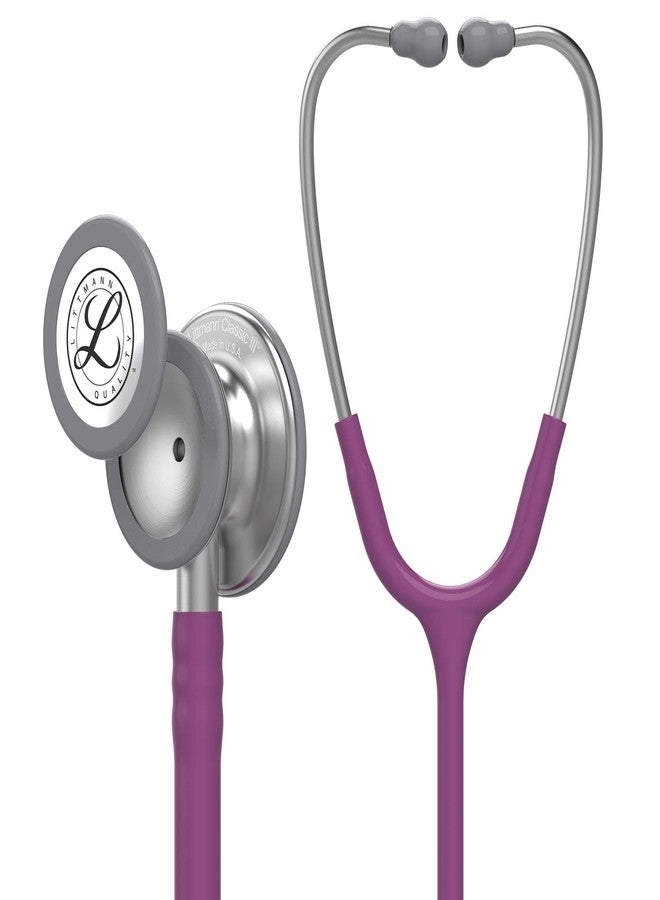 ليتمان سماعة مراقبة 3M Littmann Classic III، أنبوب بلون البرقوق، 27 بوصة، 5831 - Image 1
