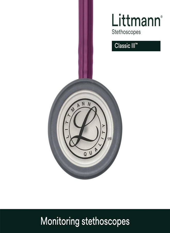 ليتمان سماعة مراقبة 3M Littmann Classic III، أنبوب بلون البرقوق، 27 بوصة، 5831 - Image 4
