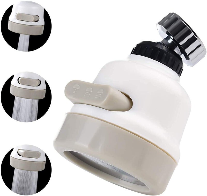 ABS Silicone and Stainless Steel 360 Degree Rotating WaterSaving Pressurizing Kitchen Accessories Sprinkler Faucet  - Image 1