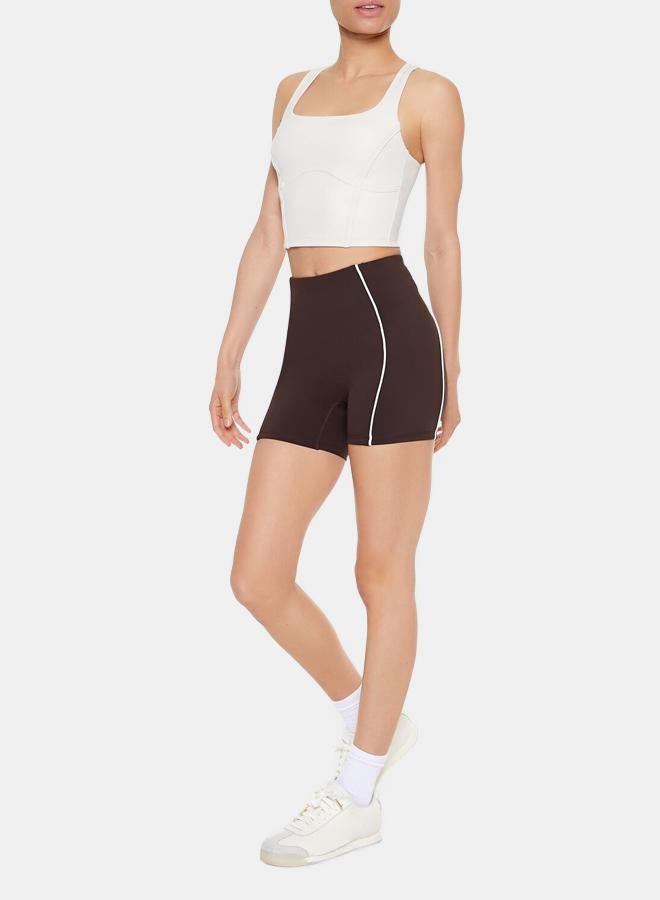 FOREVER 21 Active Piped-Trim Biker Shorts - Image 4