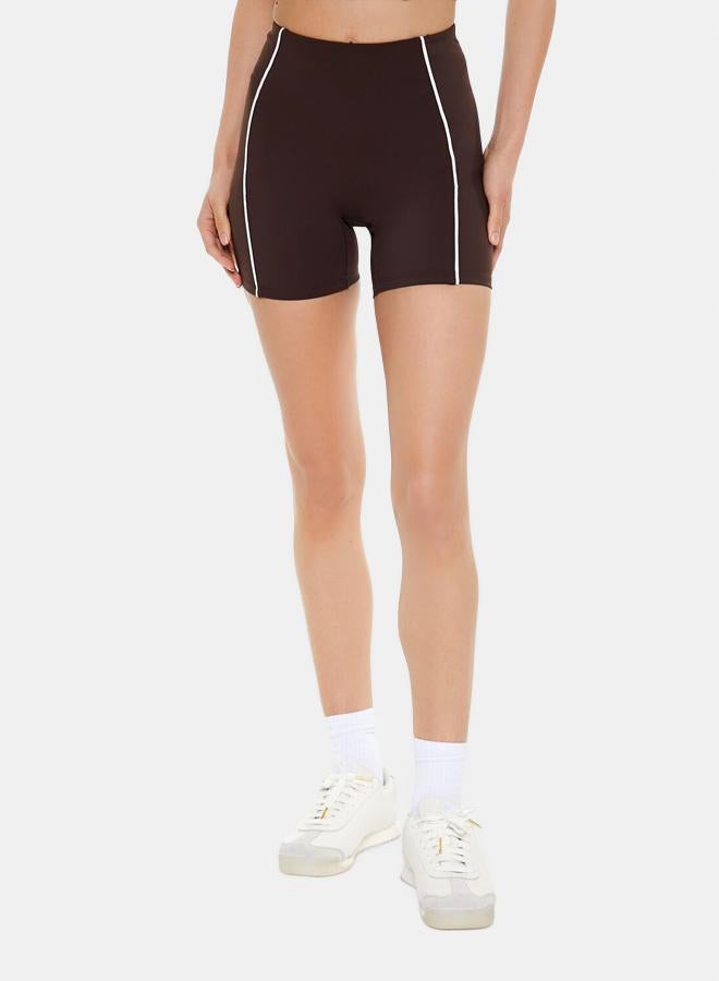 FOREVER 21 Active Piped-Trim Biker Shorts - Image 3