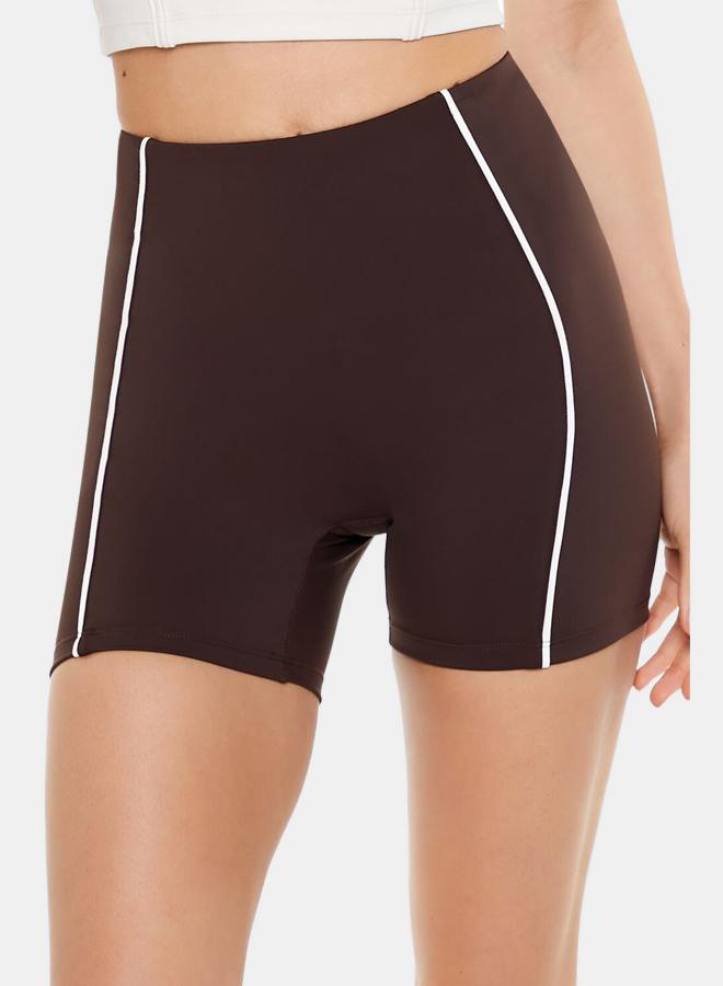 FOREVER 21 Active Piped-Trim Biker Shorts - Image 2