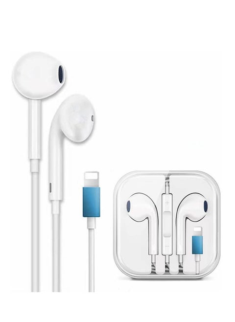 iPhone Earbuds Headphones with Lightning Connector, [MFi Certified] Wired in-Ear Earphones with Microphone and Volume Control Compatible with iPhone 13/12/11 Pro Max/XS Max/X/8 Plus/7 - White