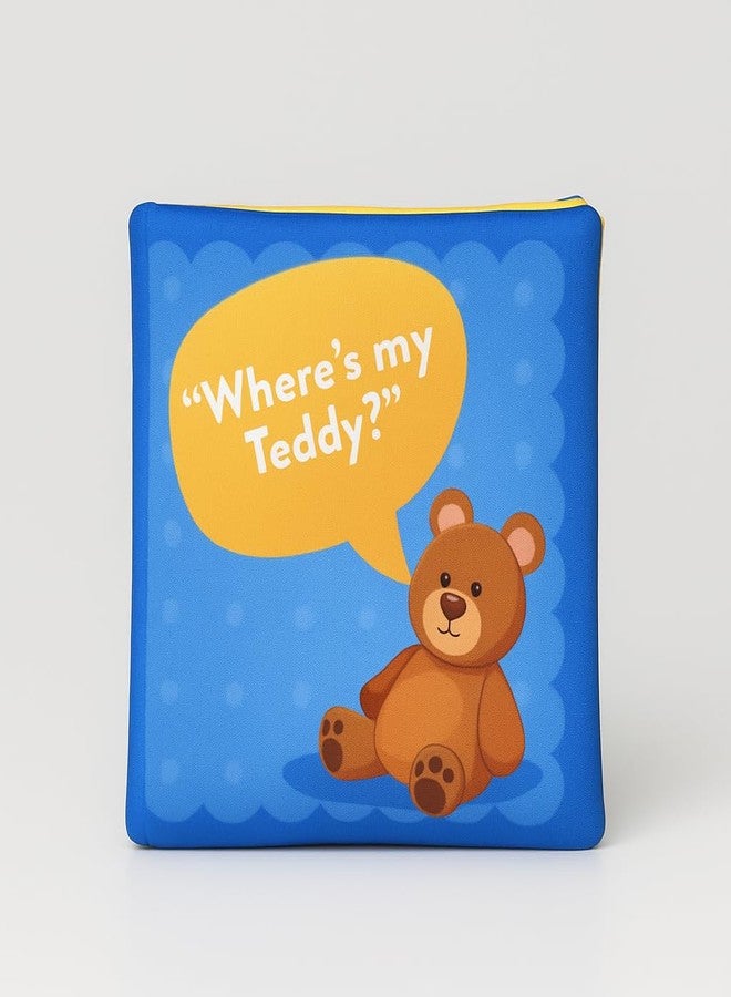 JoyCrate Where’s My Teddy? Fabric Peekaboo Books for Babies | Lift-The-Flap Soft Cloth Book for Baby 0-12 Months with Crinkle Pages | Montessori Early Learning & Sensory Development Gift for Baby Girl & Boy - Image 1