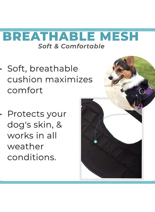 سترة حمراء للكلاب مقاس L مضادة للسحب مع مقابض عاكسة وقابلة للتعديل للمشي في الهواء الطلق - Image 5