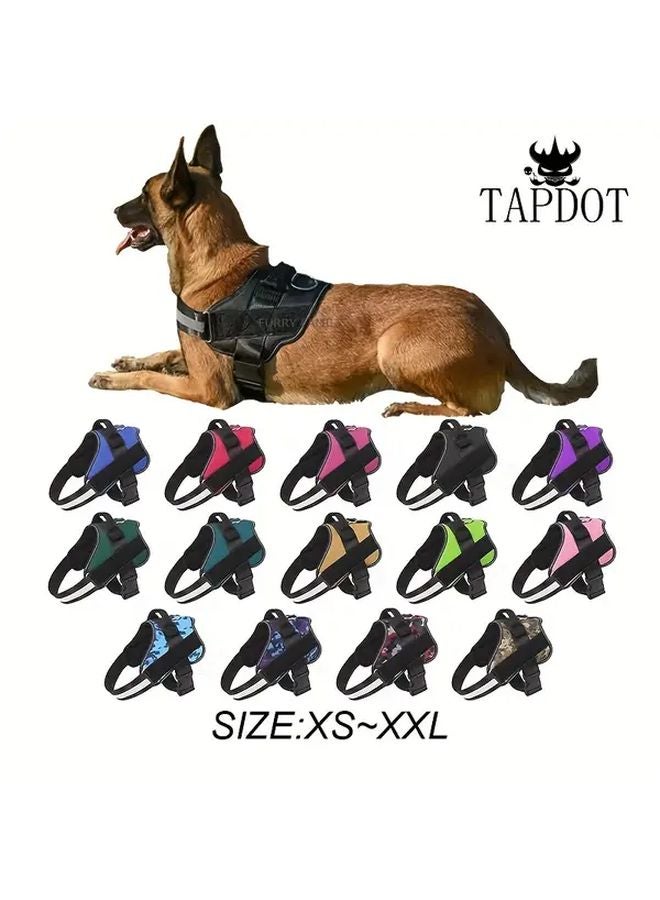 سترة حمراء للكلاب مقاس L مضادة للسحب مع مقابض عاكسة وقابلة للتعديل للمشي في الهواء الطلق - Image 2