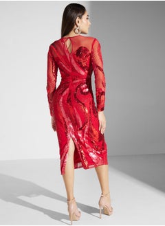 Virgos Lounge Embellished Knitted Dress  - Image 2