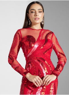Virgos Lounge Embellished Knitted Dress  - Image 3