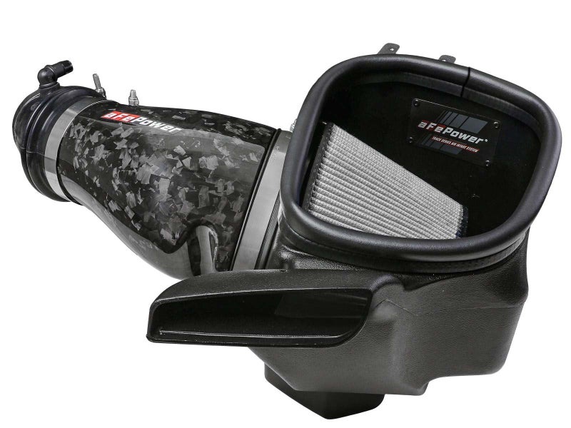 نظام سحب الهواء من ألياف الكربون من aFe Power Track Series Stage-2 مع فلتر Pro DRY S لدودج دورانجو SRT هيلكات 2021 V8-6.2L