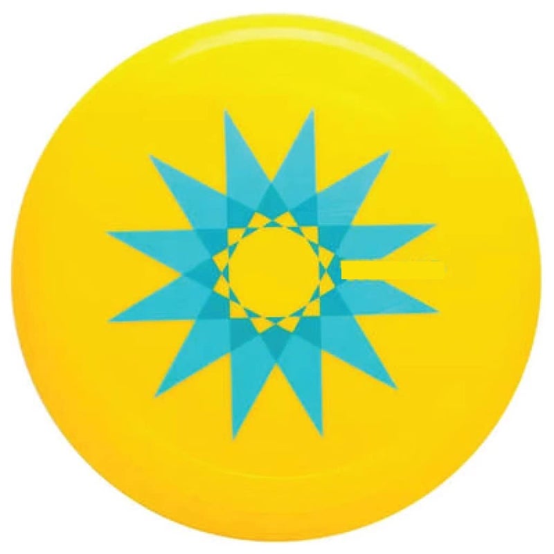DECATHLON قرص فريسبي طائر غير قابل للكسر للأطفال والبالغين للعب في الداخل/الخارج، الشواطئ، الملعب (D90 أصفر) - Image 1