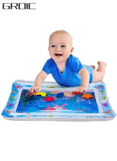 GROIC Inflatable Tummy Time Mat Play Mat Premium Baby Water Mat for Infants Toddlers is Neutral Funny Play Activity Center for Stimulation Growth Sensory Development as Baby Girl Boy Toys  - Image 1