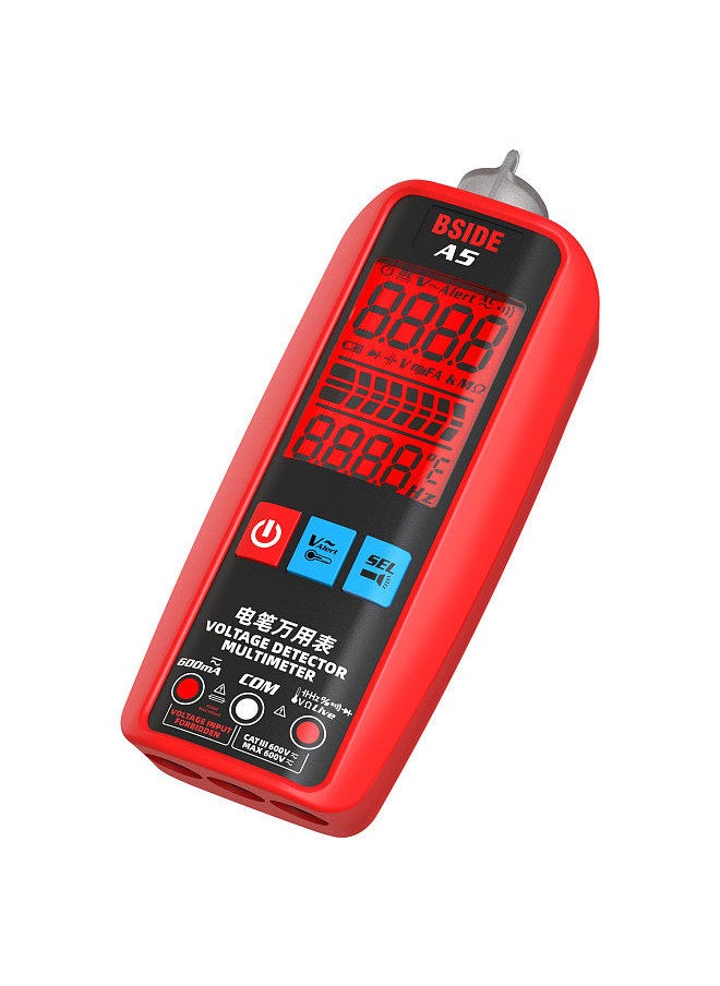 BSIDE Digital Smart Multimeter Measurement Test Meter Temp Detector Multitester 3-Results Display Current Tester VFC V-Alert Live Wire Capacitor Ohm Diode Hz Voltage Meter