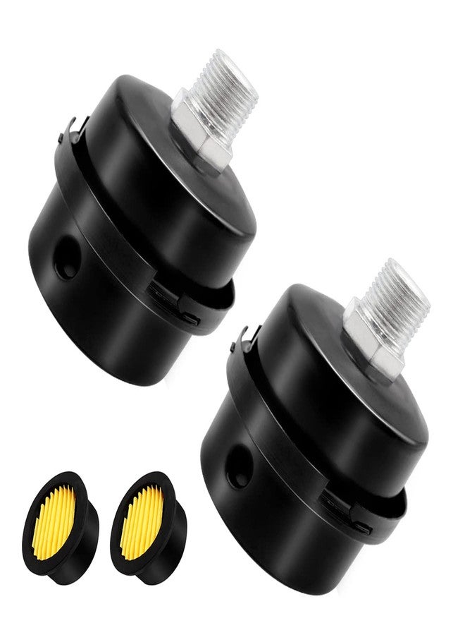 Tnuocke 2 pcs 3/8" Thread Air Compressor Silencer, Air Compressor Intake Filter Sound Muffler Accessories 16mm for generators, blowers, exhaust ports - Image 1