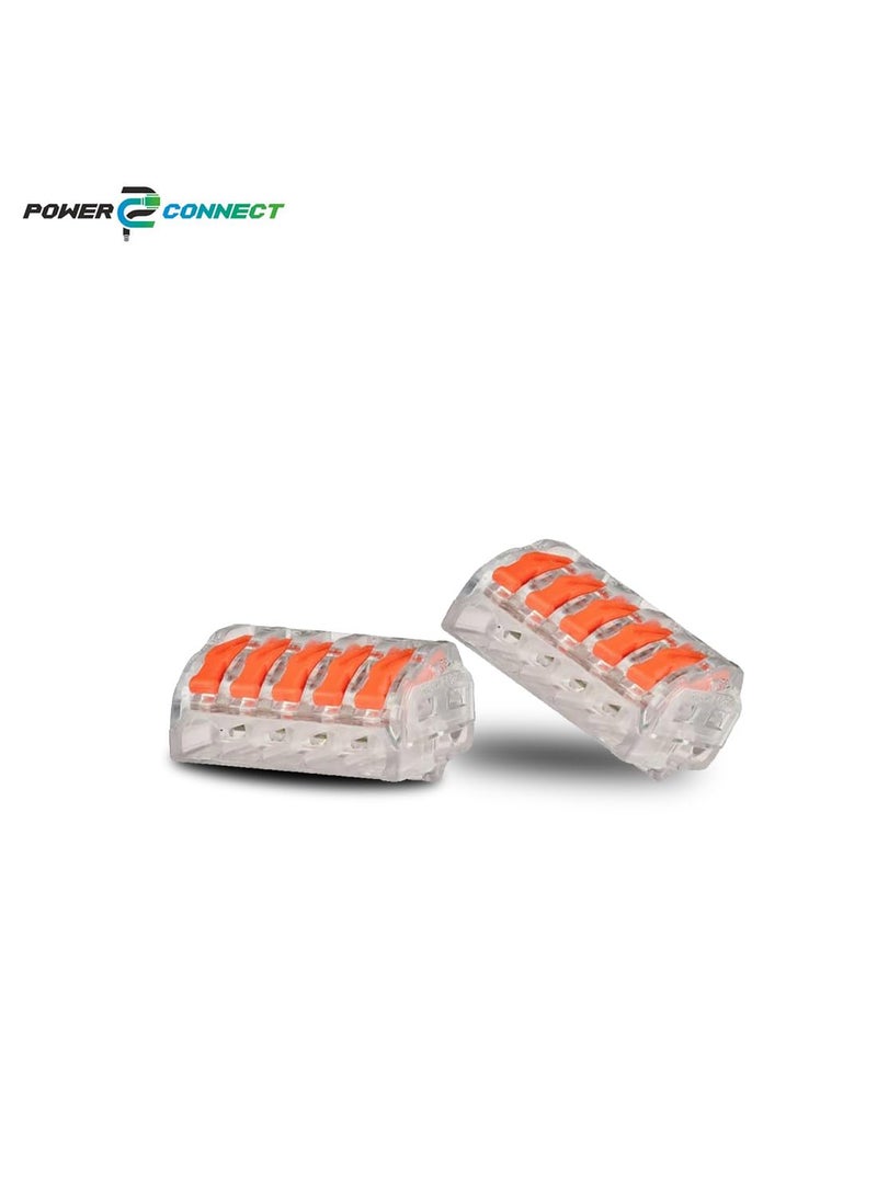 Generic POWER CONNECT 5Lever Releasable Wire Connector SET OF 50 Pcs Spring Force 5Lever Type Wire Connector Type Connector SET OF 50 Pcs  - Image 2