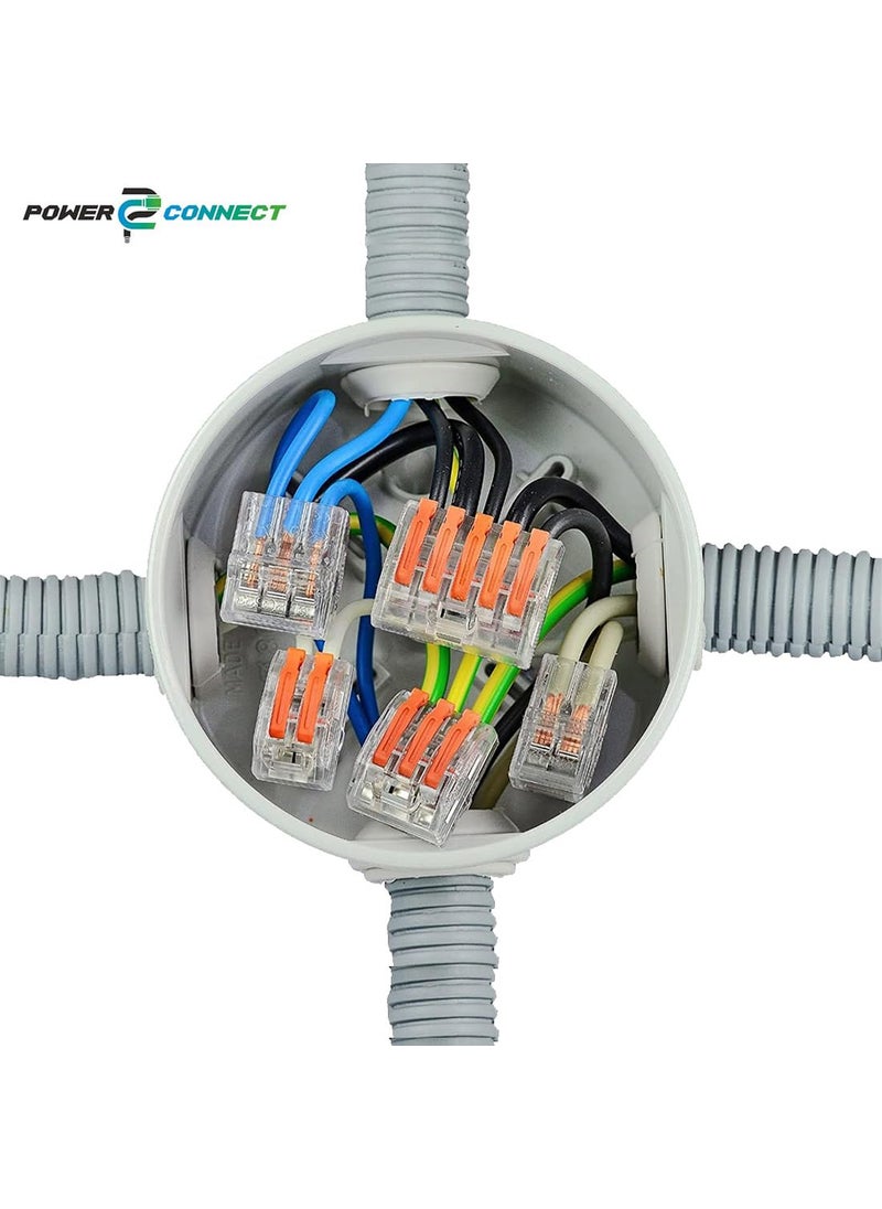 Generic POWER CONNECT 5Lever Releasable Wire Connector SET OF 50 Pcs Spring Force 5Lever Type Wire Connector Type Connector SET OF 50 Pcs  - Image 5